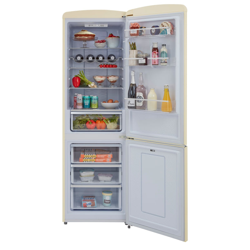 CDA Florence Barley Retro 60cm Freestanding Frost Free 60/40 Fridge Freezer