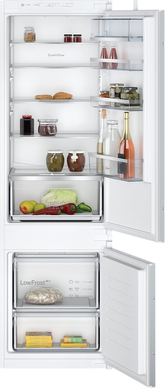 Neff N 50 KI5872SE0G, Built-in fridge-freezer with freezer at bottom