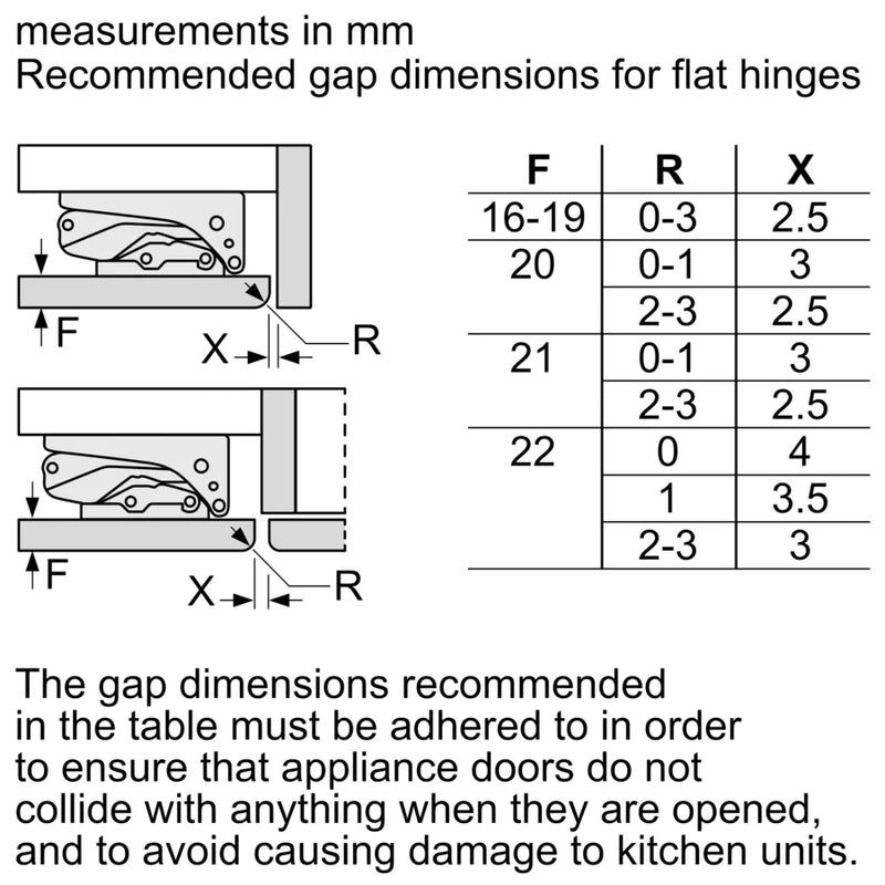 Bosch Series 4 KUR21VFE0G, Built-under fridge