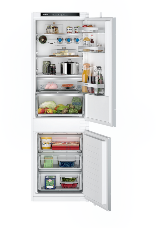 Siemens iQ 300 KI86NVSE0G, Built-in fridge-freezer with freezer at bottom