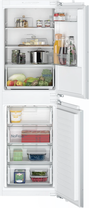 Siemens iQ 100 KI85NNFE0G, Built-in fridge-freezer with freezer at bottom