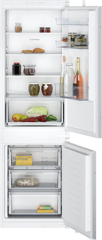 Neff N 30 KI7861SE0G, built-in fridge-freezer with freezer at bottom