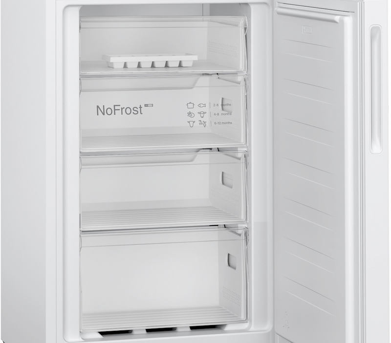 Bosch Series 2 KGN27NWEAG, Free-standing fridge-freezer with freezer at bottom