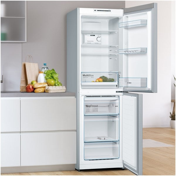 Bosch Series 2 KGN34NLEAG, Free-standing fridge-freezer with freezer at bottom