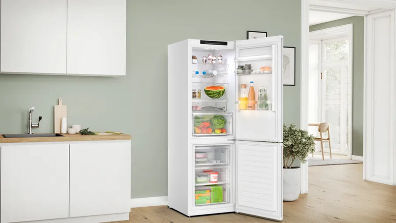 Bosch Series 4 KGN362WDFG, Free-standing fridge-freezer with freezer at bottom