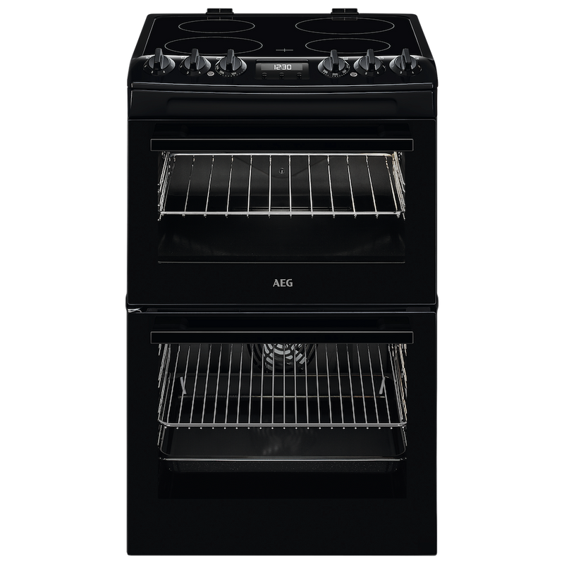 AEG CCX1530ACB Ceramic Electric Cooker with Double Oven
