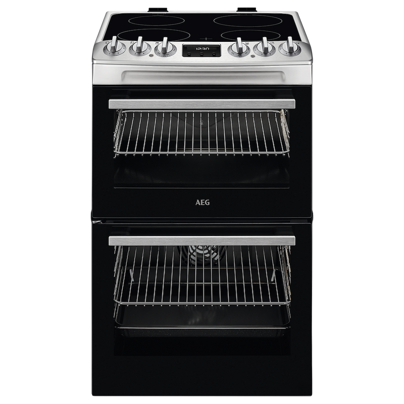AEG CCX1530ACM Ceramic Electric Cooker with Double Oven