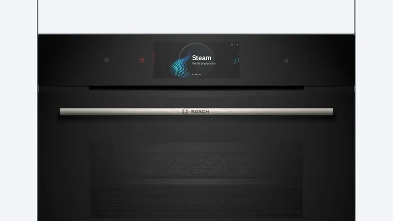 Bosch Series 8 CSG7584B1, Built-in compact oven with steam function