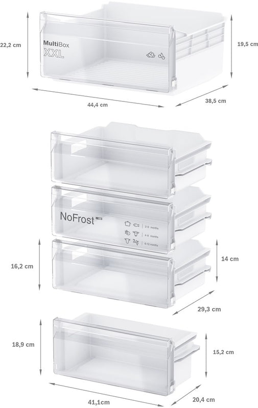 Bosch Series 2 KIN85NFF0G Built-in fridge-freezer 50/50 Split