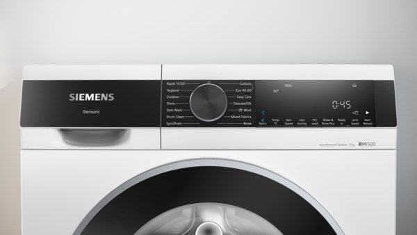 Siemens iQ 500 WG44G290GB, Washing machine 9kg - A Rated - White