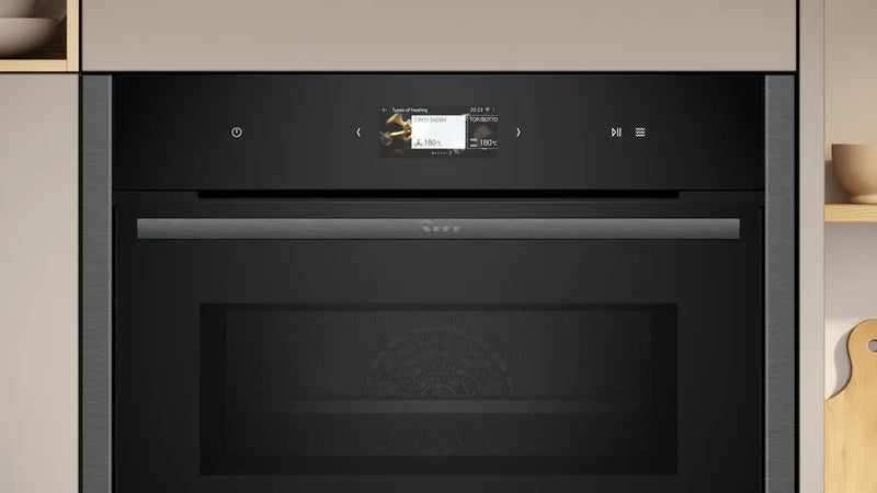 Neff N 90 C24MS31G0B, Built-in compact oven with microwave function