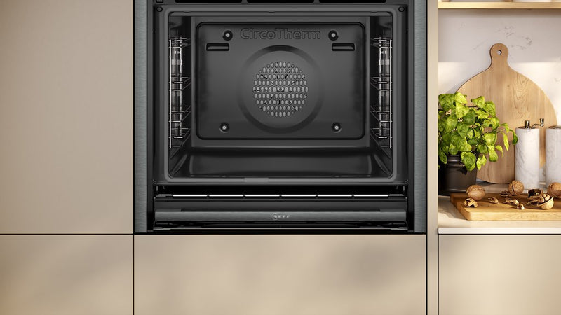 Neff N 90 B64VT73G0B, Built-in oven with added steam function