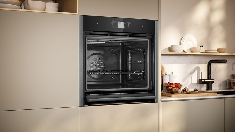 Neff N 90 B64VT73G0B, Built-in oven with added steam function