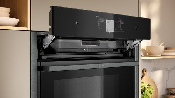 Neff N 90 B64VT73G0B, Built-in oven with added steam function