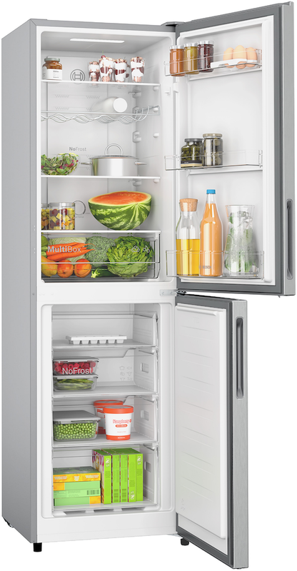 Bosch Series 2 KGN27NLEAG, Free-standing fridge-freezer with freezer at bottom