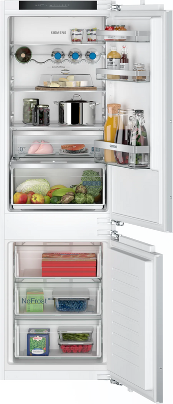 Siemens iQ 300 KI86NVFE0G, Built-in fridge-freezer with freezer at bottom