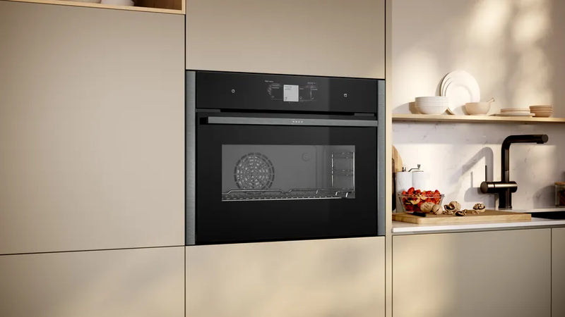 Neff N 90 C24FT53G0B, Built-in compact oven with steam function