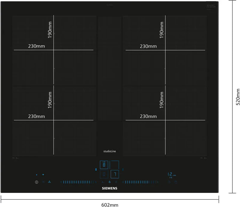 Siemens iQ 700 EX677NYV6E, Flex induction hob
