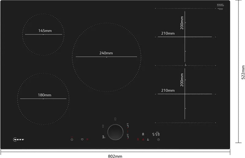 Neff N 90 T68FUV4L0, Flex induction hob