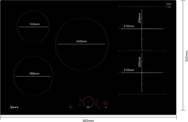 Neff N 70 T68FHV4L0, Flex induction hob