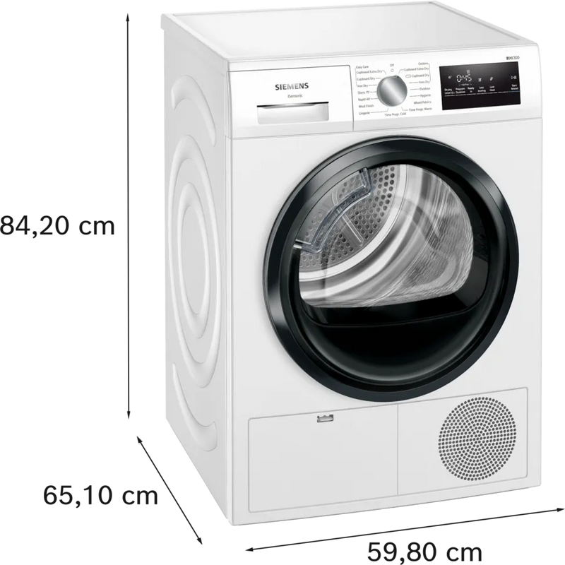 Siemens iQ 300 WT45N203GB, condenser tumble dryer