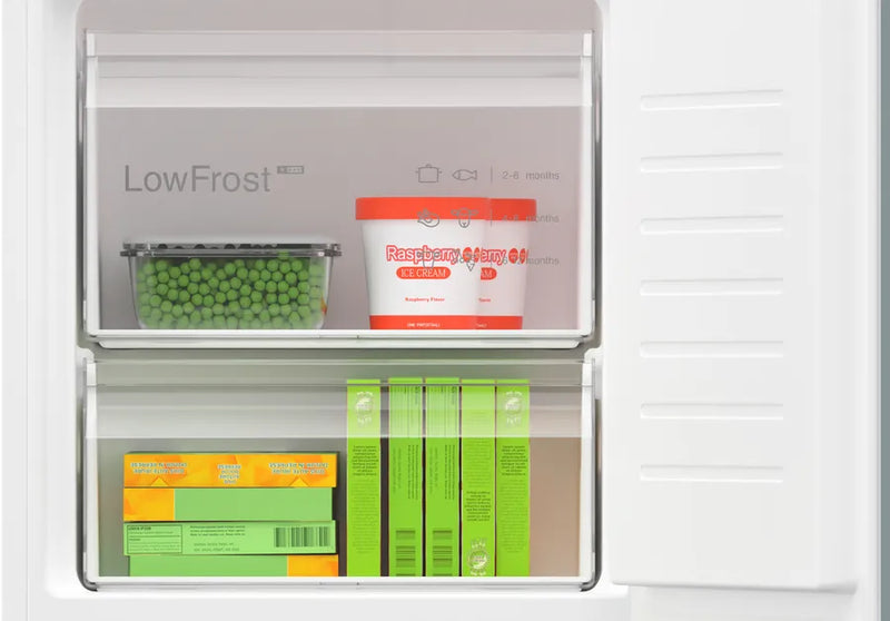 Bosch Series 4 KIV87VSE0G, Built-in fridge-freezer with freezer at bottom