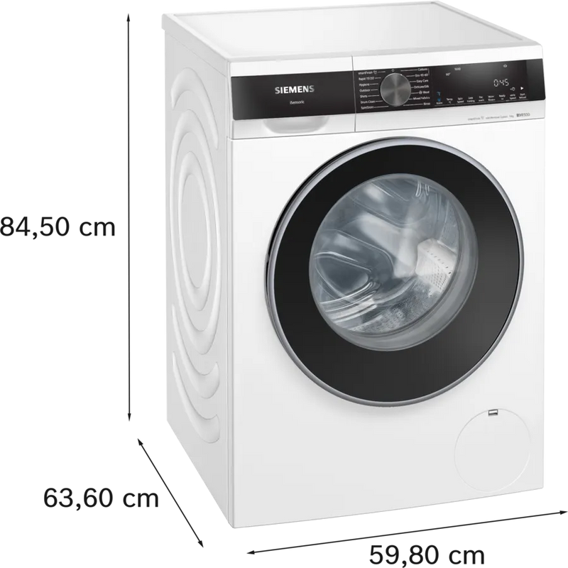 Siemens iQ 500 WG46G2Z1GB, Washing Machine 9kg 1600rpm - White