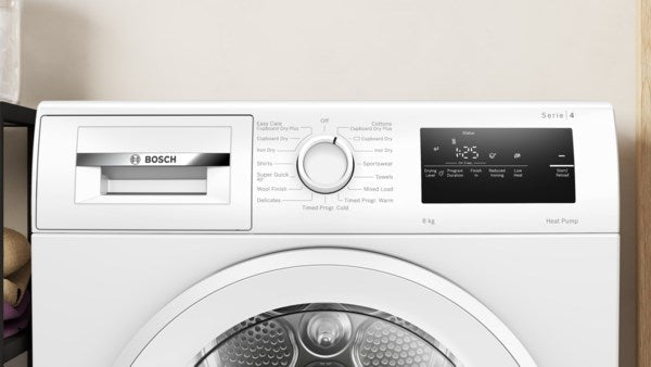 Bosch Series 4 WTH85225GB, Heat pump tumble dryer