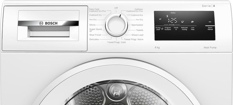 Bosch Series 4 WTH85225GB, Heat pump tumble dryer