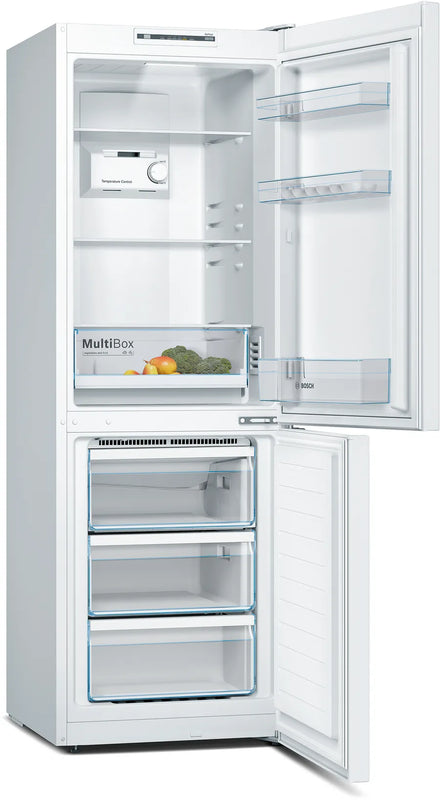Bosch Series 2 KGN33NWEBG, Free-standing fridge-freezer with freezer at bottom