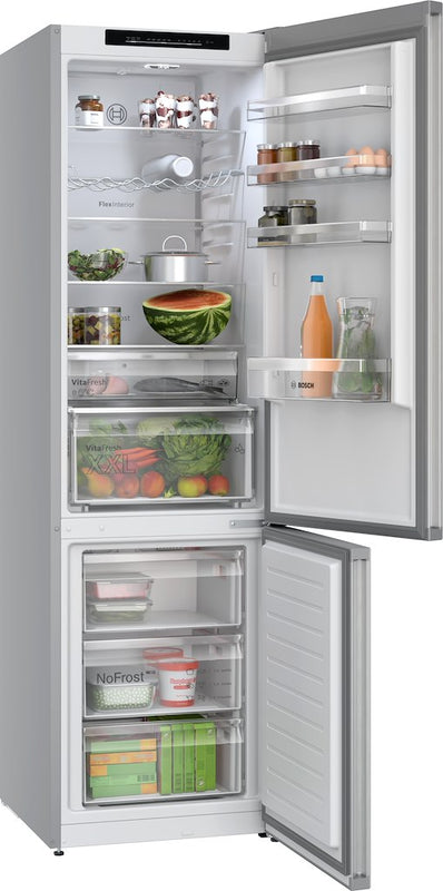 Bosch Series 4 KGN392LAFG, Free-standing fridge-freezer with freezer at bottom