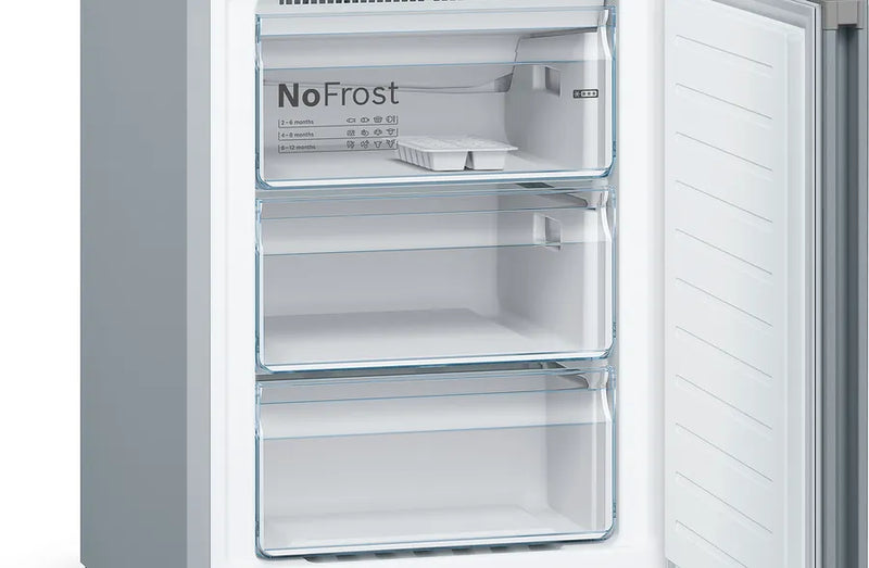 Bosch Series 4 KGN392LEBG, Free-standing fridge-freezer with freezer at bottom