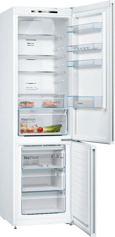 Bosch Series 4 KGN392WEBG, Free-standing fridge-freezer with freezer at bottom