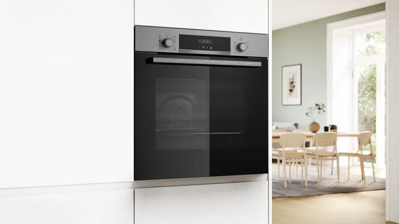 Bosch Series 4 HQA574BS3B, Built-in oven with added steam function