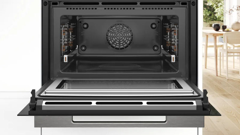 Bosch Series 8 CMG778NB1, Built-in compact oven with microwave function