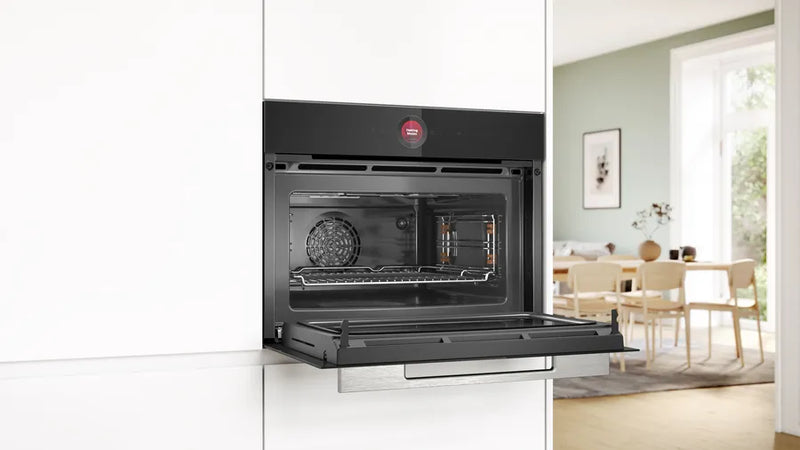 Bosch Series 8 CMG7241B1B, Built-in compact oven with microwave function