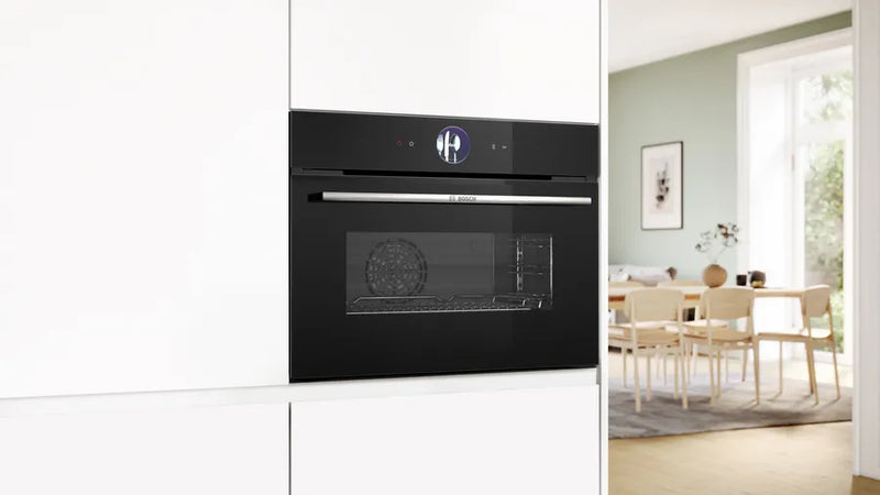 Bosch Series 8 CSG7361B1, Built-in compact oven with steam function