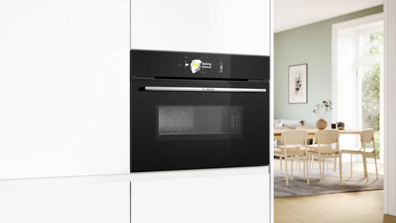 Bosch Series 8 CMG778NB1, Built-in compact oven with microwave function