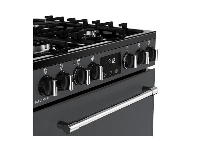 Belling MRA FARMHOUSE 60DF 60cm Dual Fuel Cooker - Anthracite