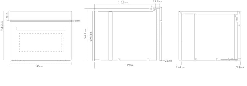 Caple CM111SS Built-In Combination Microwave
