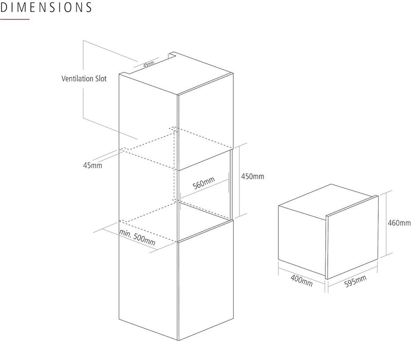 Caple CM123 Built In combination Microwave