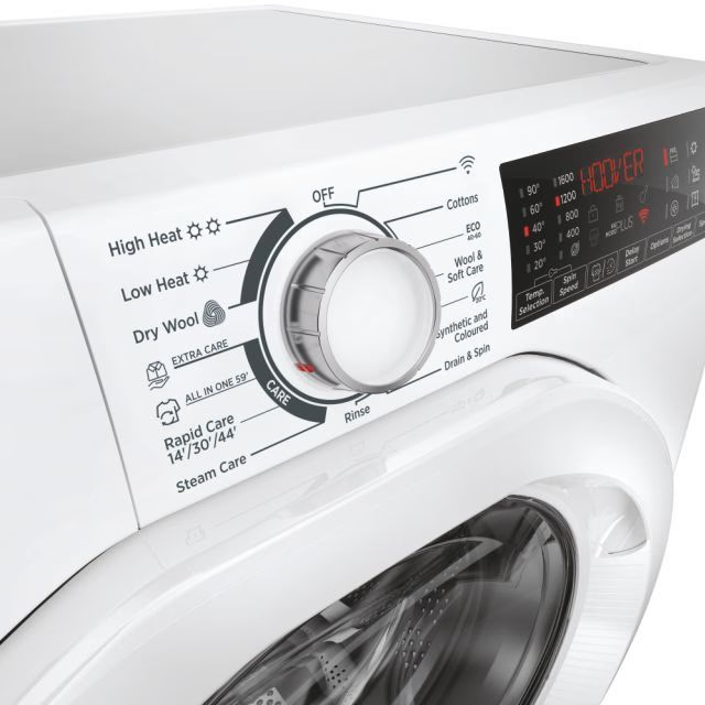 Hoover H3DPS6966TAM6-80 H-Wash&Dry 350 6/9kg 1600rpm D/A Rated Freestanding Washer Dryer - White