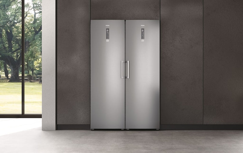 Haier H3F330SEH1 Upright Freezer with InstaSwitch - Silver - E Rated