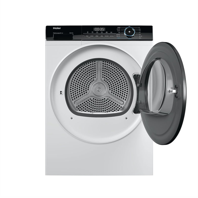 Haier HD80-A2939 I Pro Series 3 8kg Heat Pump Tumble Dryer - A++ Energy Rated- White