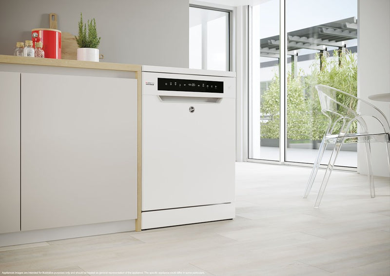 Hoover HF 6C2F0PW-80 Freestanding 60cm 16 Place Setting Dishwasher