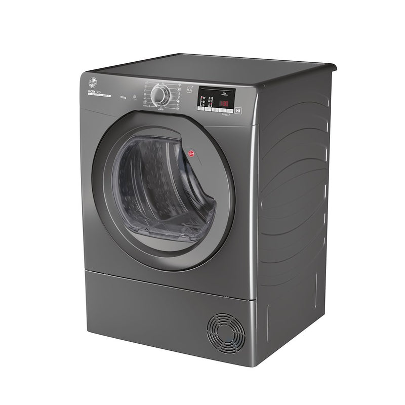 Hoover HLE C10DRGR-80 H-Dry 300 10kg Condenser Tumble Dryer - B Energy Rated - Graphite