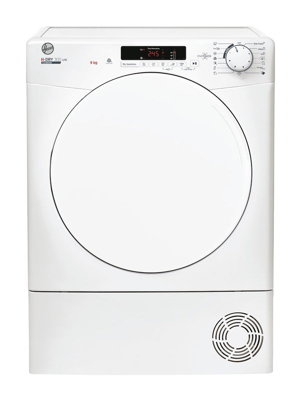 Hoover HLE C9DF H-Dry 300 Lite 9kg Freestanding Tumble Dryer - White