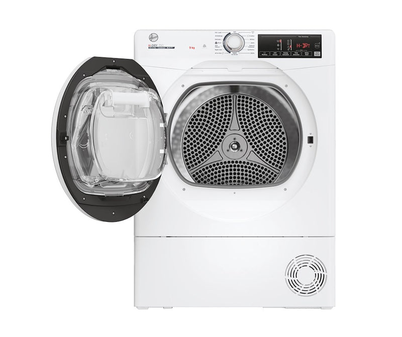 Hoover HRE C9TE-80 H-Dry 350 9kg Condenser Tumble Dryer with Aquavision - B Energy Rated - White