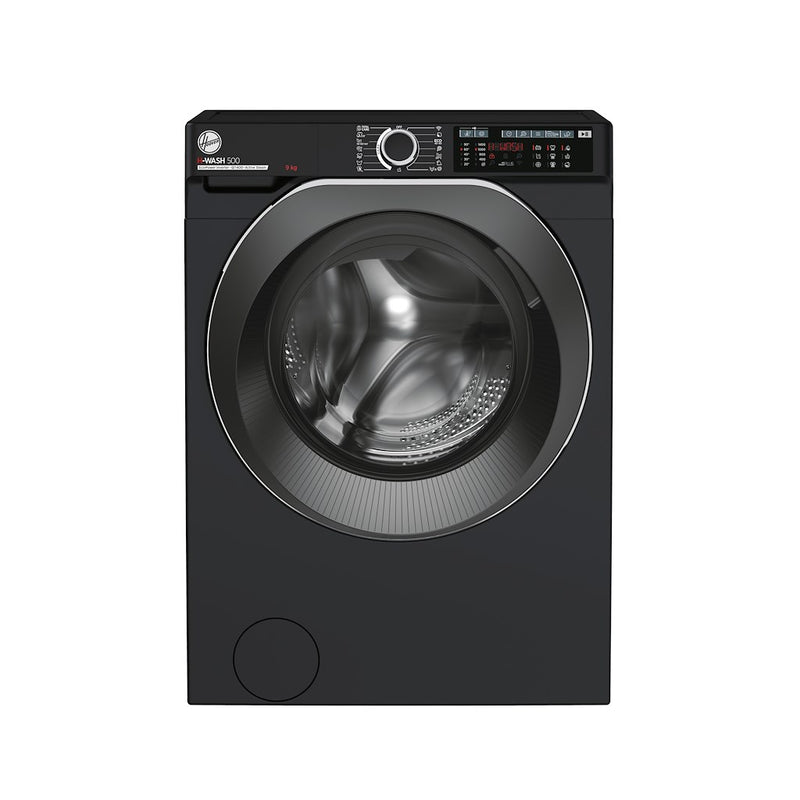Hoover HW 49AMBCB/1-80 H-WASH 500 9kg 1400rpm A Rated Freestanding Washing Machine - Black