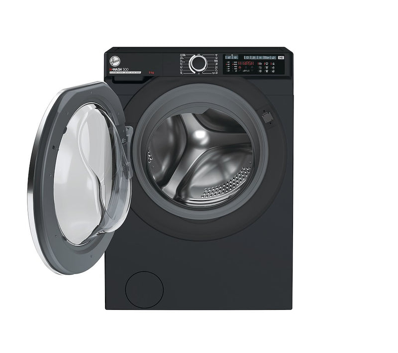 Hoover HW 49AMBCB/1-80 H-WASH 500 9kg 1400rpm A Rated Freestanding Washing Machine - Black